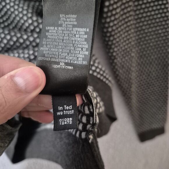 Ted Baker London Men's Gray Long Sleeve Wool Blend Crewneck Sweater 4 Large - Picture 5 of 7